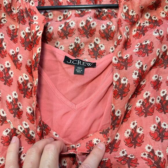 J. Crew Cabana Mini Dress in Block Pint Salmon Pink XXS - Picture 7 of 12